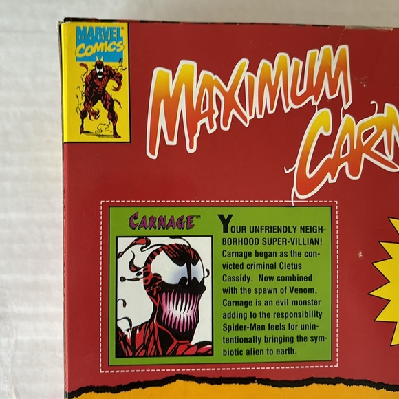 Marvel Comics Maximun Carnage 10” Action Figure Unopened Box 1994 - Picture 6 of 8